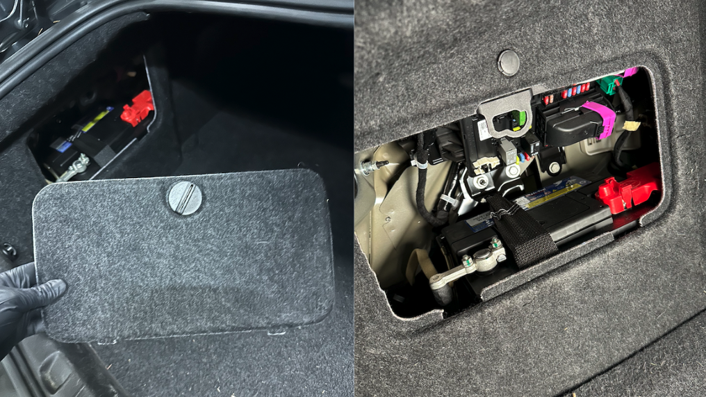 battery location for a Holden VF Commodore (June 2013 – October 2017)